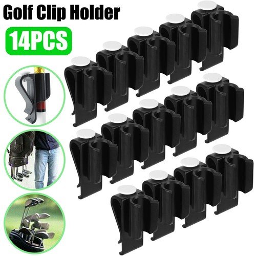 14X Plastic Golf Club Organizer Clip Putter Bag Holder Iron Driver Protector Set