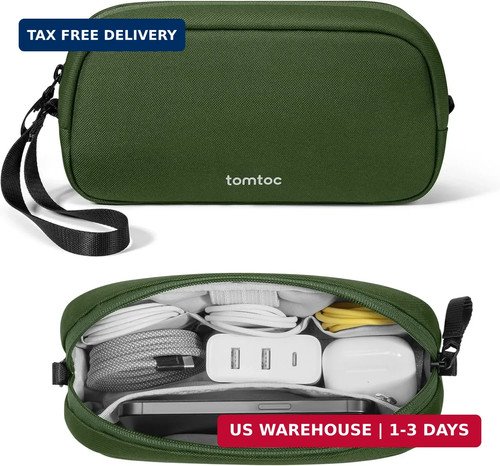 Electronics Organizer Travel Case, Water Resistant Travel Bag Cable Organizer fo