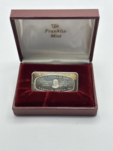 1971 Great Western Bank & Trust Arizona Franklin Mint 1.9271 Troy Ounce Art Bar