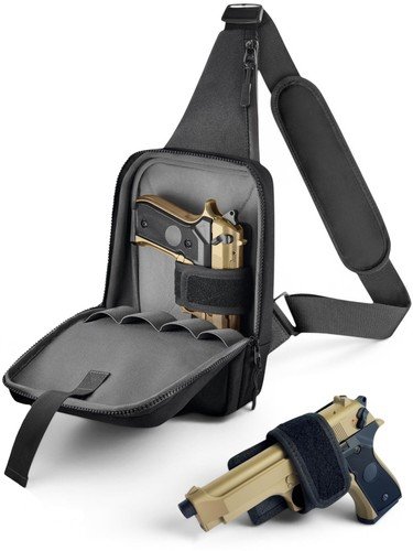 Sling Carry Bag for Men – Quick Access Pull Tab, 4 Accessory Slots, Waterproof Z