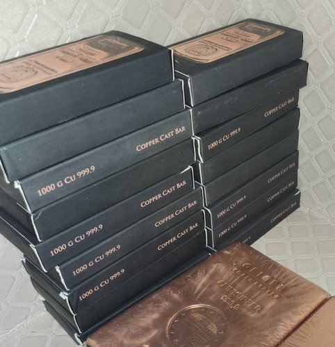 Pharaoh's Legacy 100g Colorized Copper Medal Bar Box .999 Fine 1831/2500