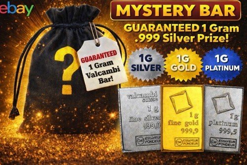Mystery Bag Valcambi 1g Bar Gold Silver Platinum Guaranteed Bullion