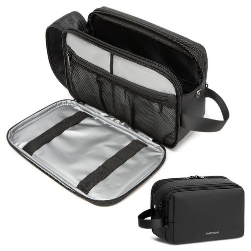 uarition Toiletry Bag for Men, Travel Toiletry Organizer Dopp Kit Water-resistan