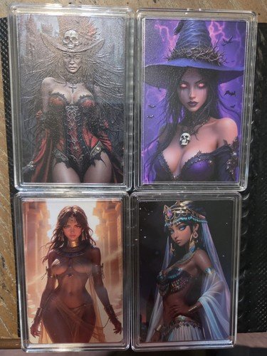 1 oz .999 Fine Colorized Copper Sexy Vixens Set Of 4