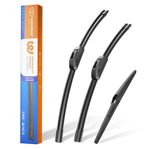 26″+16″+12″ Wiper Blades for Toyota RAV4 2019-2024 Front Rear 3PC