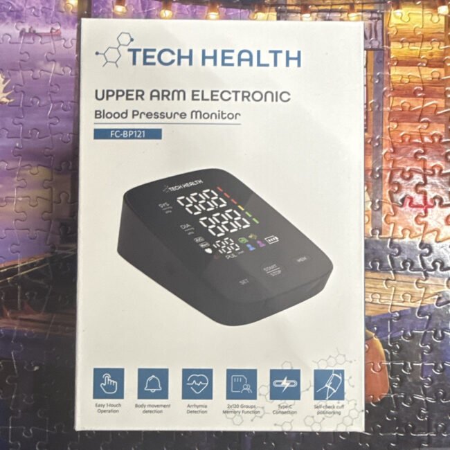 Tech Health FC-BP121 Upper Arm BP Monitor LED Display Arrhythmia USB + Cuff