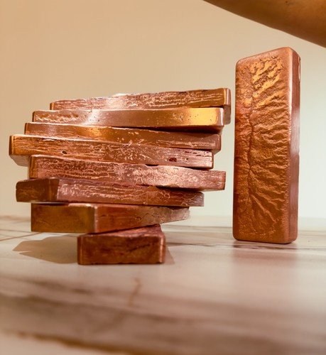 5x 600gr .999 Premium hand poured Transylvanian Copper Ingots