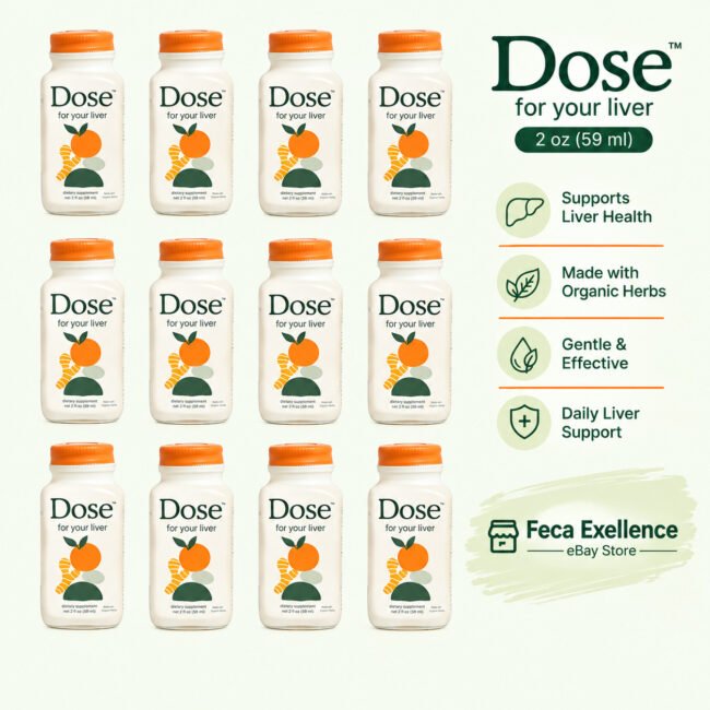 12 PACK DOSE For Your Liver Support Supplement Cleanse 2oz
