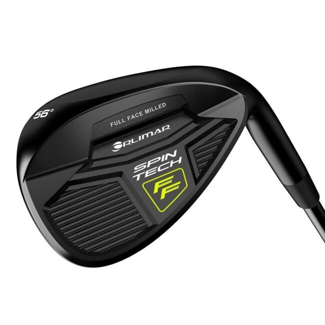 Orlimar Golf Spin Tech Full Face Cavity Back Black Wedges Laser Engraved Grooves