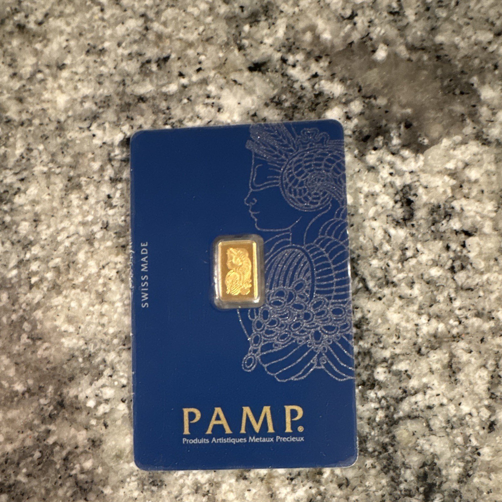 1 gram Gold Bar PAMP Suisse Lady Fortuna Veriscan® (In Assay) .9999 Fine