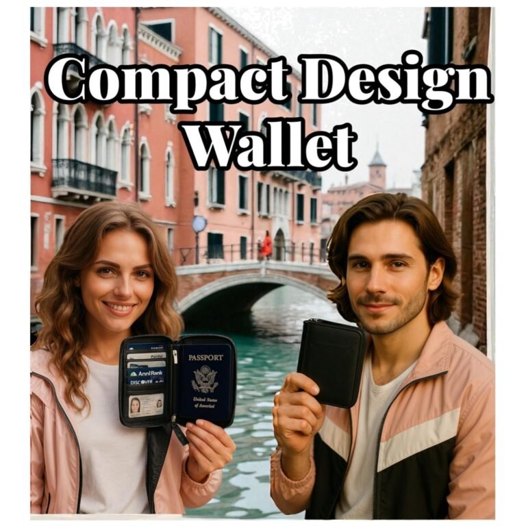 Sleek RFID Blocking Passport Wallet – Full Grain Leather