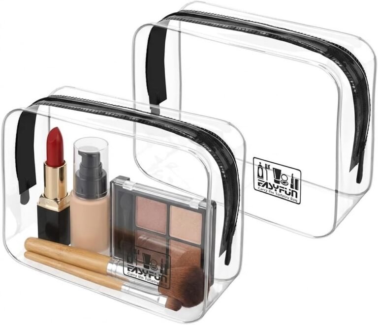 Toiletry Bag 2pcs TSA Approved Travel Clear Toiletry Bag for Men and Women
