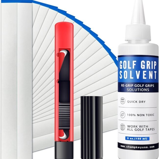 Grip Repair Kit for Regripping Golf Club Tapes, Solvent, Hook Blade,Clam