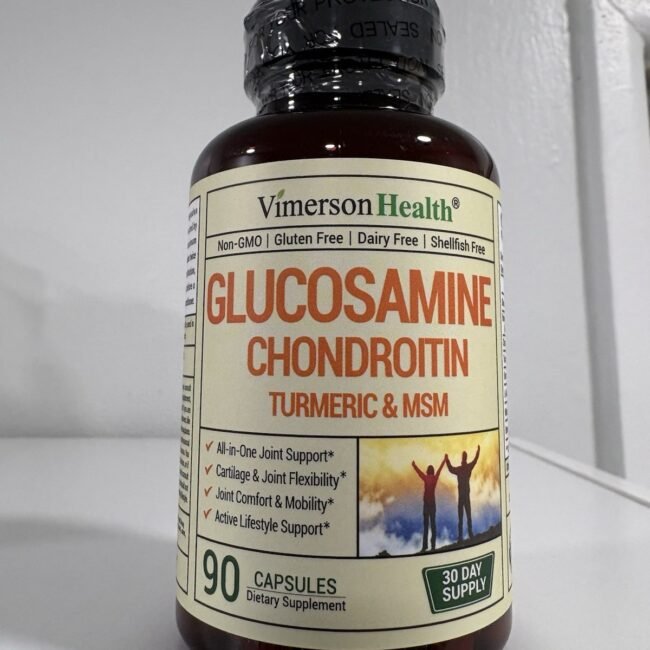 Vimerson Health Glucosamine Chondroitin Turmeric MSM Dietary Supplement 90 Cap