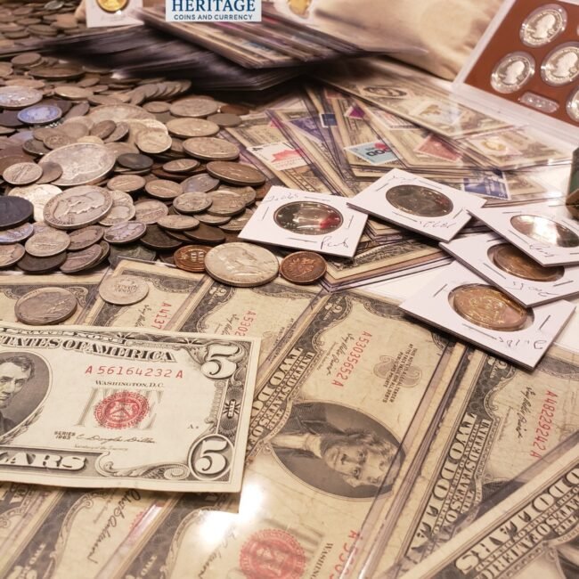 ESTATE SALE FIND, OLD US COINS, GOLD, .999 SILVER BARS, BULLION, RARE U.S. BILLS