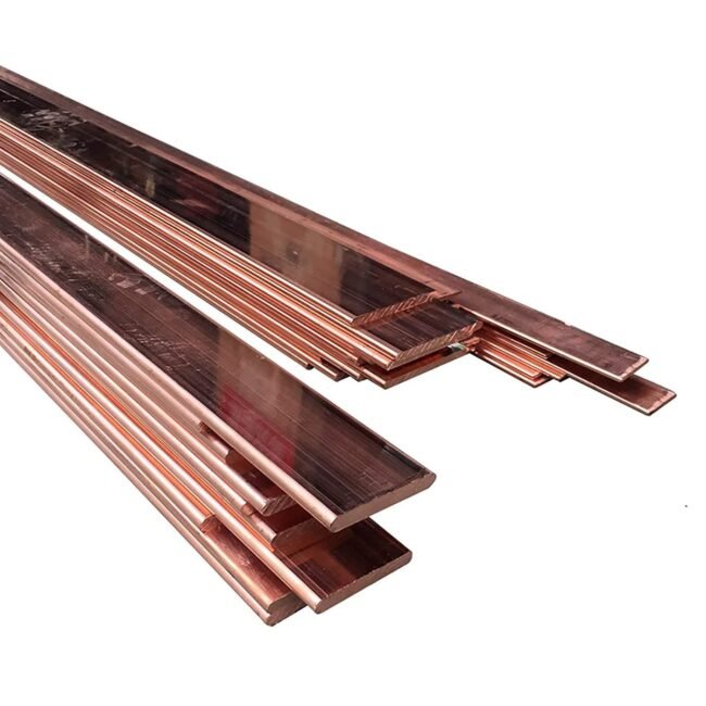 Copper Bus Bar 5mm x 20mm x 39.37 inch / 1000mm, 1Pcs C110 Pure Cu Copper Fla...