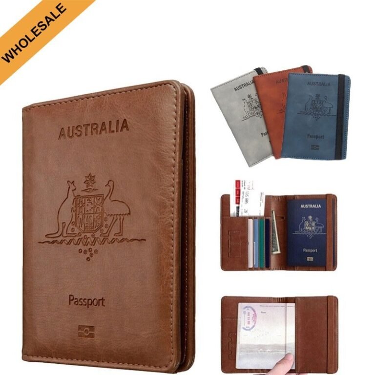 Travel Passport ID Card Wallet Holder Cover RFID Blocking Leather Purse Case AU