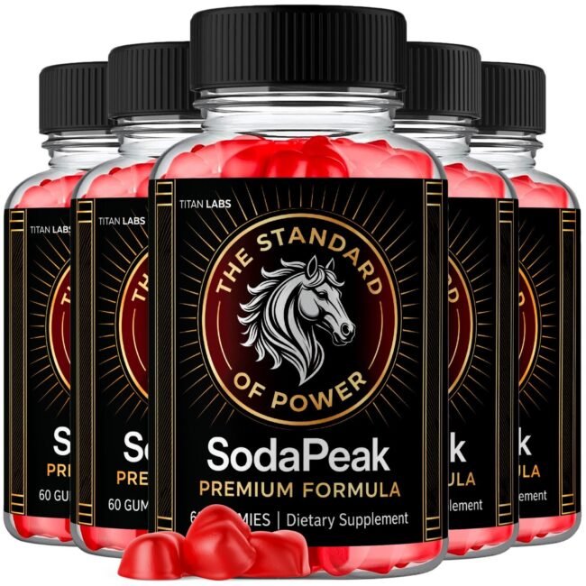 Soda Peak ACV Gummys Advanced Male Health Support Formula SodaPeak 300 Gummies