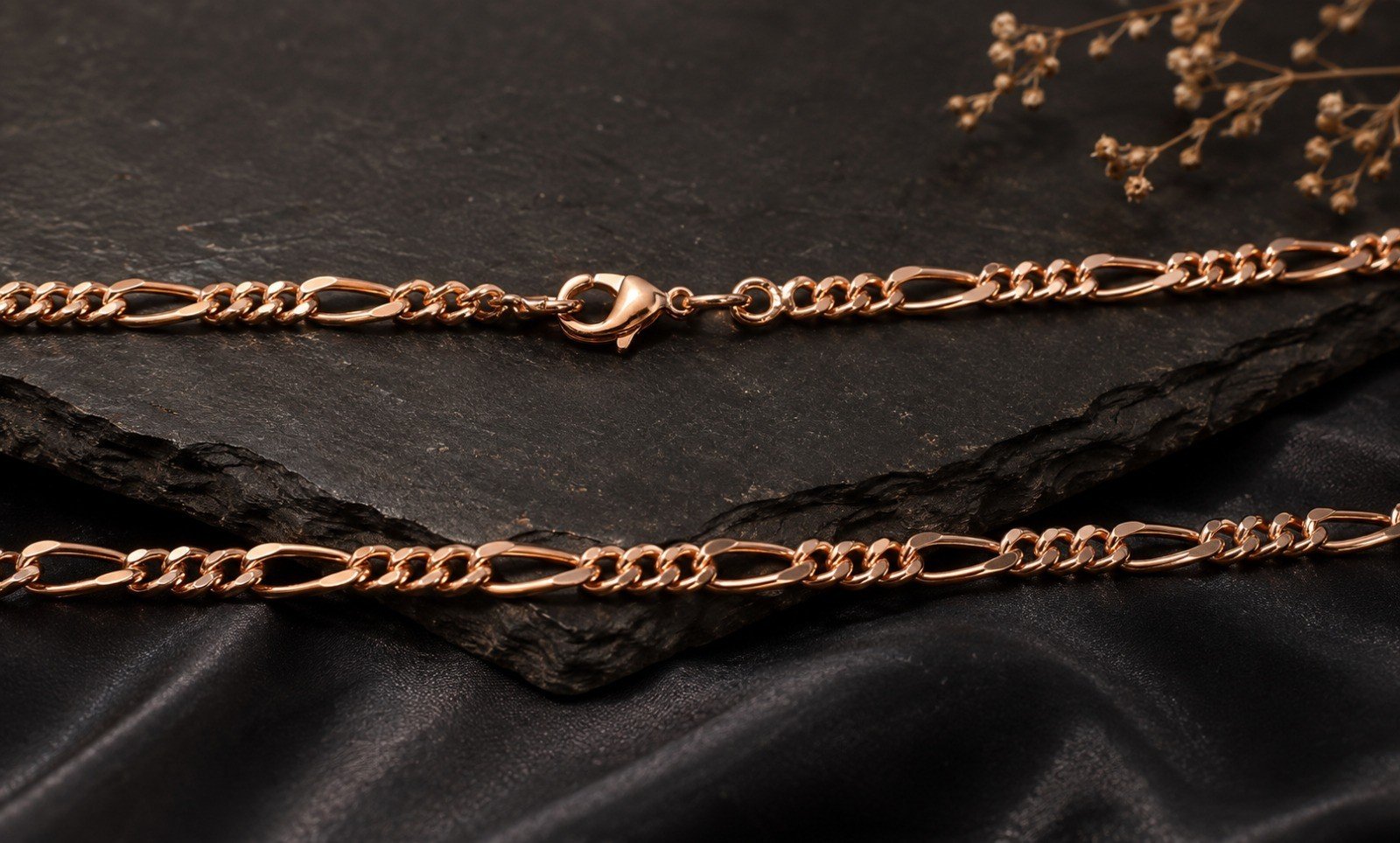 Pure Solid Copper Cube Chain Design Women And Men Chain Necklace Copper