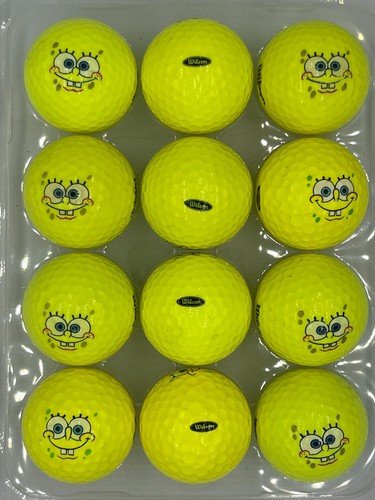 Sponge Bob specialty Dozen Used Golf Balls Mix AAA 4A Near Mint