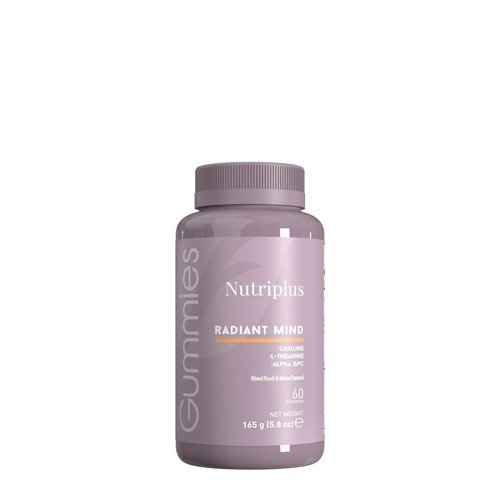 Farmasi Nutriplus Radiant Mind Gummies Peach Melon 60ct 5.8oz New Sealed
