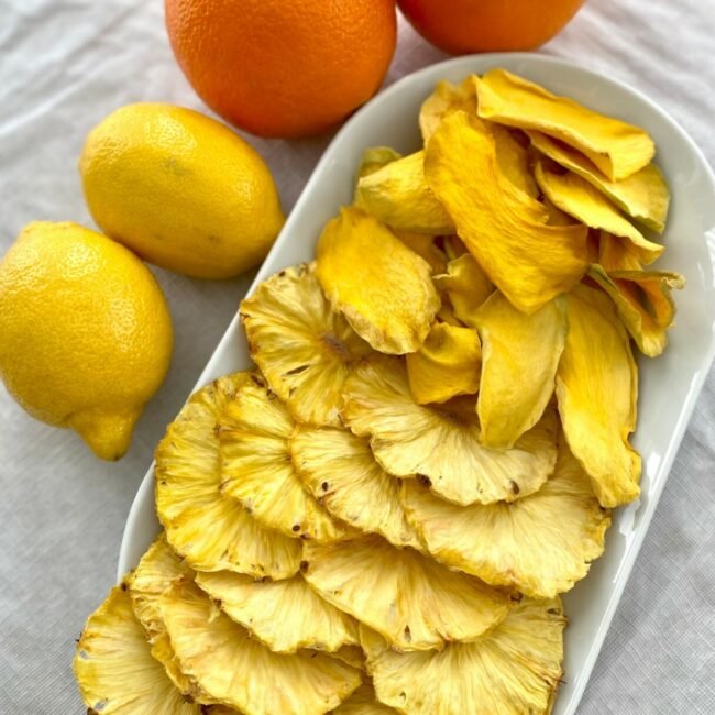 USA Organic Dehydrated Pineapples Slices, Healthy Snacks, Vegan, Weight Loss