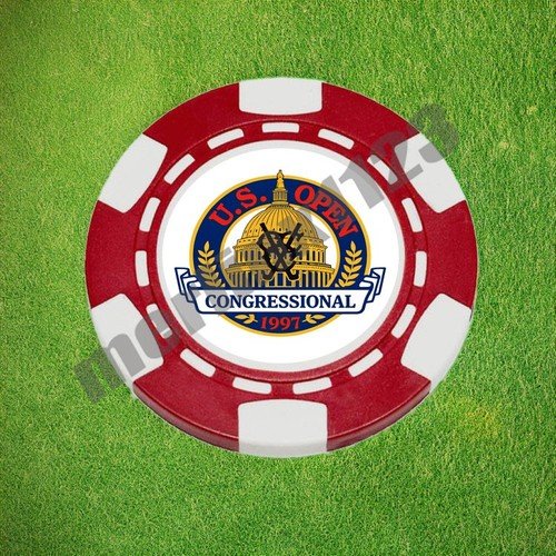 1997 US Open Congressional - Dia-magnetic Clay Poker Chip Golf Ball Marker