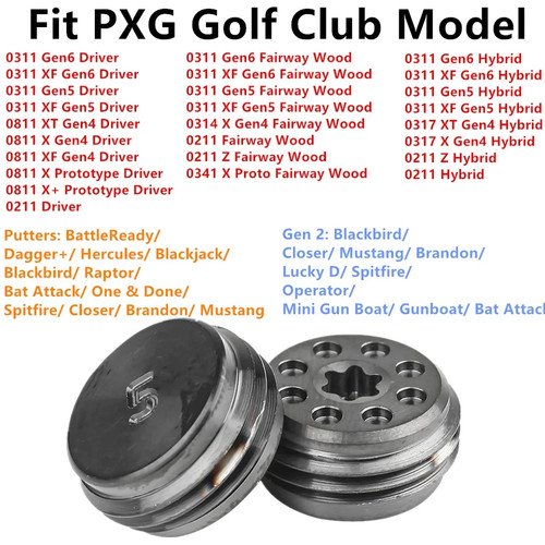 Golf Weight 1pcs Fit PXG Gen6 Gen5 Gen4 0311 0811 Driver Wood Hybrid Putter Club