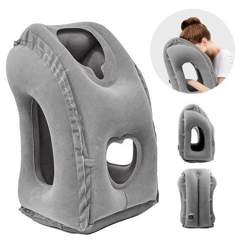 Travel Pillow, Upgraded Plane Pillow for Long Flights, Inflatable Neck Pillow Us