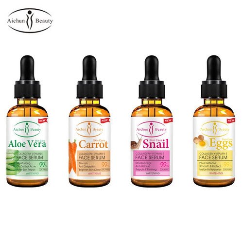 AICHUN Vitamin E Collagen Facial Serum Moisturizing Skin Care 3 Types 30ml