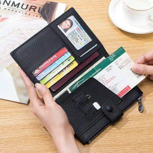 Man Women RFID Blocking Passport Case Multi-card Slot Passport Case Passport Bag