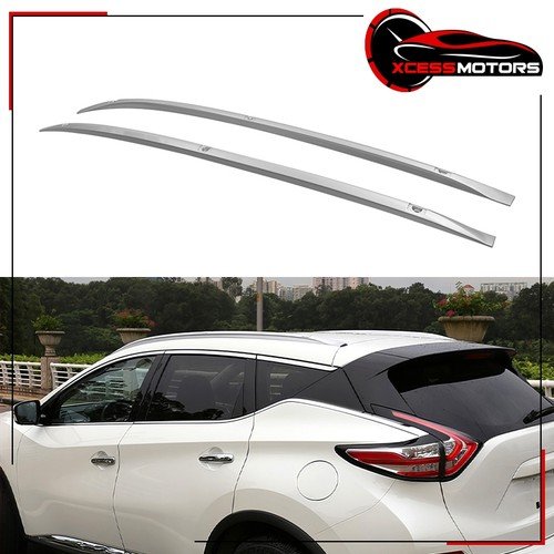 For 15-24 Nissan Murano Z52 OE Style Roof Rack Rails Silver Left Right Side Bars