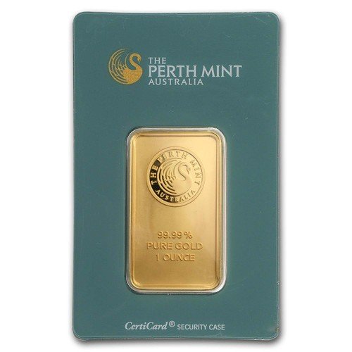 1 oz Gold Bar - The Perth Mint (Classic, Green Assay)