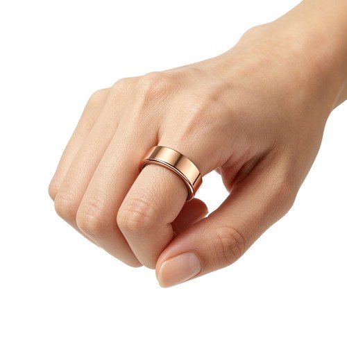 Stainless Steel Smart Fitness Ring, Sleep Tracking Health Monitoring Ring IP68