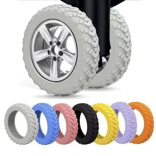 8Pcs Luggage Wheel Covers Spinner Suitcase Wheel Protectors Anti Noise Travel US