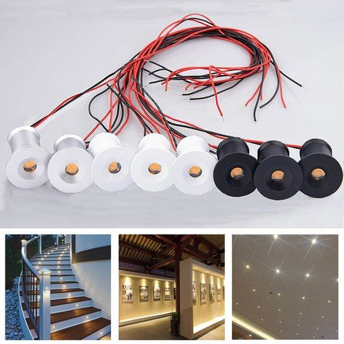 10/20pcs 1W COB Recessed LED Ceiling Downlight Lamp Spotlight DC12V Waterproof