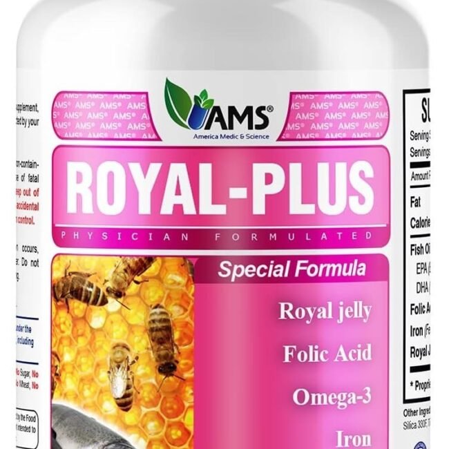 America Medic & Science Royal-Plus Royal Jelly Prenatal Vitamins for Women, 30ct