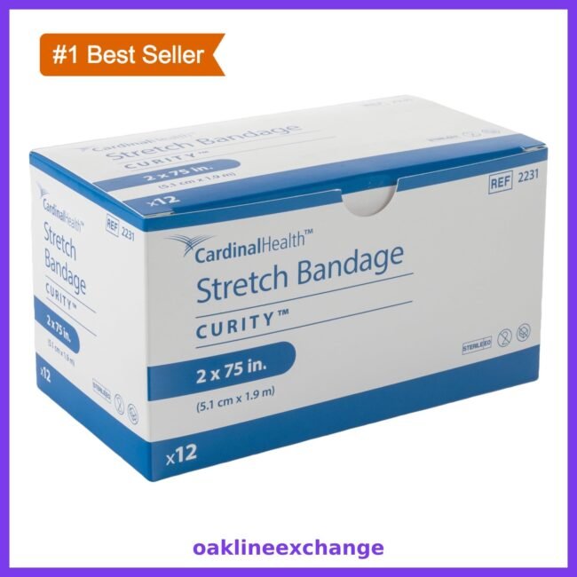 Cardinal Health Stretch Conforming Gauze Bandage, 2x75 Inch, 12 Pack