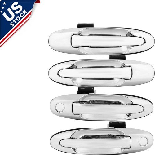 69210-60061 Chrome Exterior Door Handle Set For Land Cruiser LX470 98-07 4Pcs
