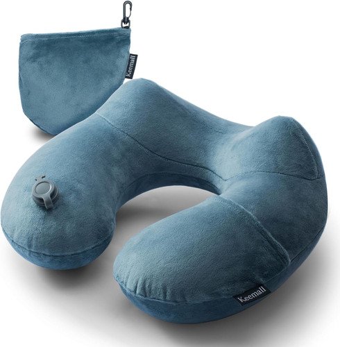 Inflatable Neck Pillow – Comfortable Inflatable Travel Neck Pillow for Airpla…