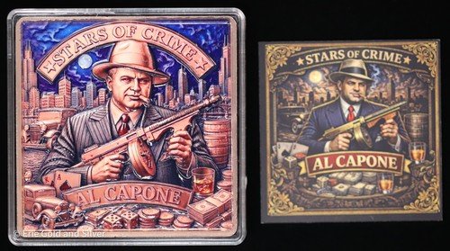 2026 Al Capone Stars of Crime 5 oz Copper Bar w/Capsule
