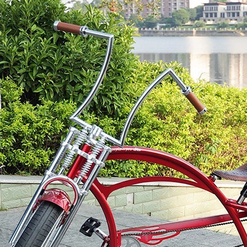 Tracer 15" High Rise Handlebar 7/8" Clamp Chrome Steel for Cruiser Beach Bike