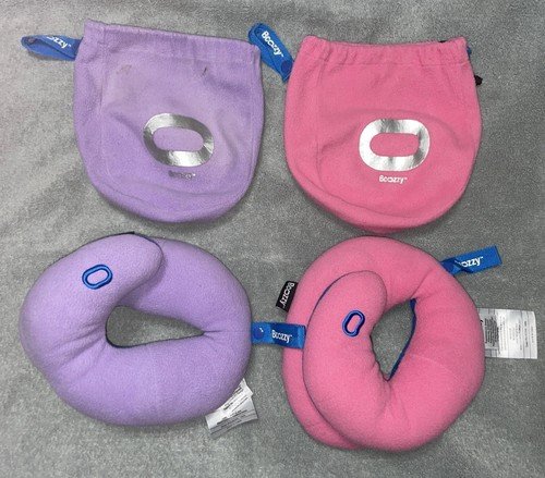 BCOZZY Neck Pillow for Travel Double Support to Head Neck Small Kids-Lot Of 2
