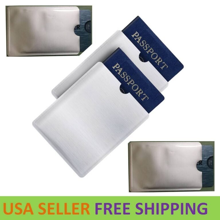 RFID Blocking Sleeves Travel Set for Security of Credit/Debit Cards and Passport
