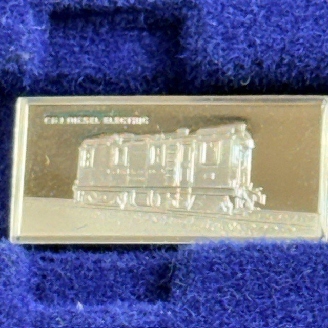 Franklin Mint International Locomotive Sterling Silver Ingot Train Diesel Engine