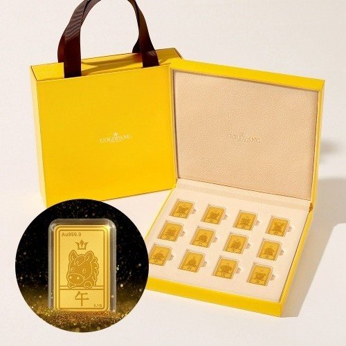 Guardian Twelve Zodiac set 999.9 Fine Gold Bar (24K) 0.1g K-Gold