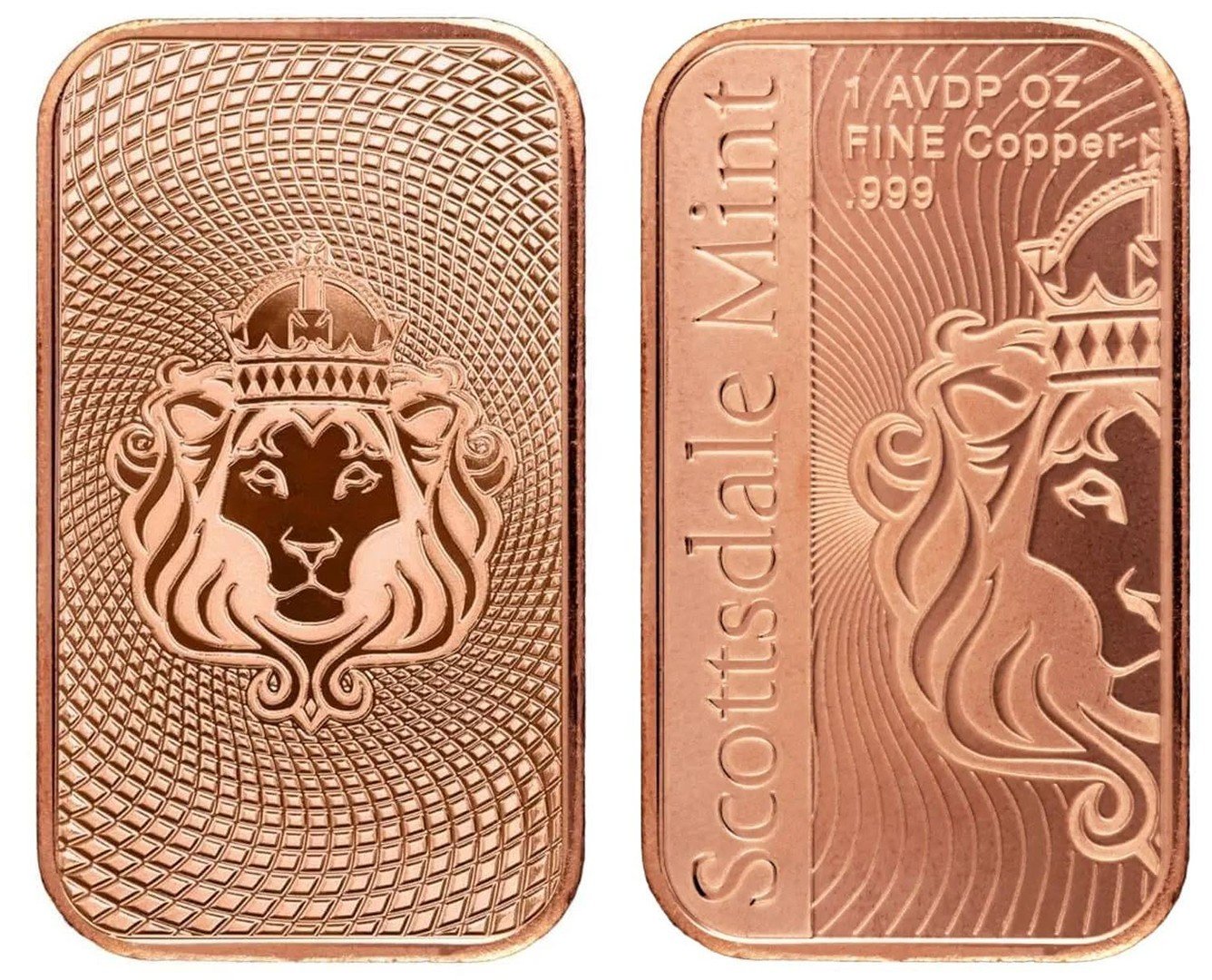 Scottsdale Vortex .999 1oz Copper Bar.
