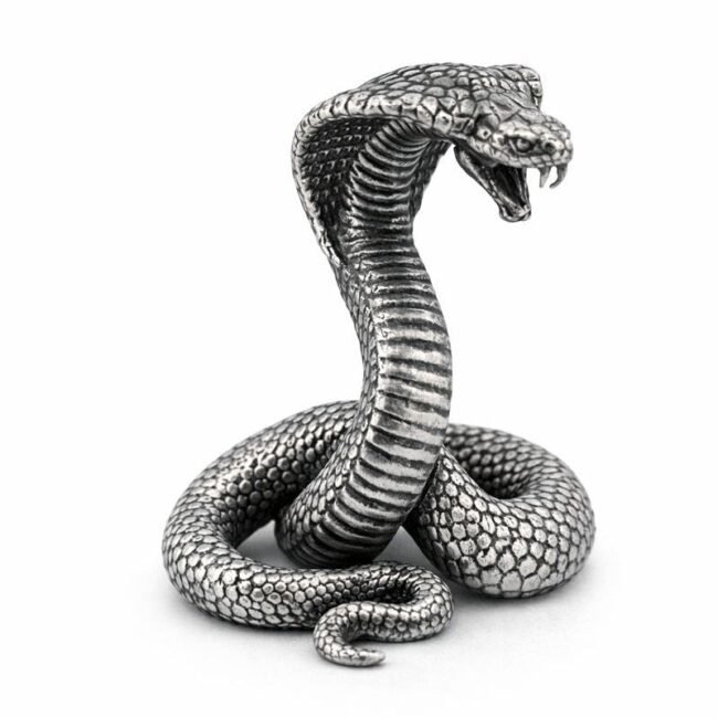 Cobra V3 3 oz 999+ Silver Statue Hand Poured | Gold Spartan