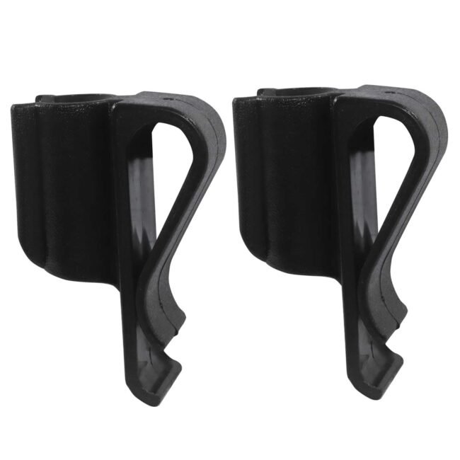 2 Pack Golf Club Bag Clips, Value Putter Clamp Organizer Plastic Holder, Blac...