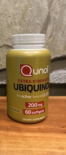 1 Ubiquinol, Qunol Extra Strength 200 mg. (60 Softgels X 2) EXP 01/2027